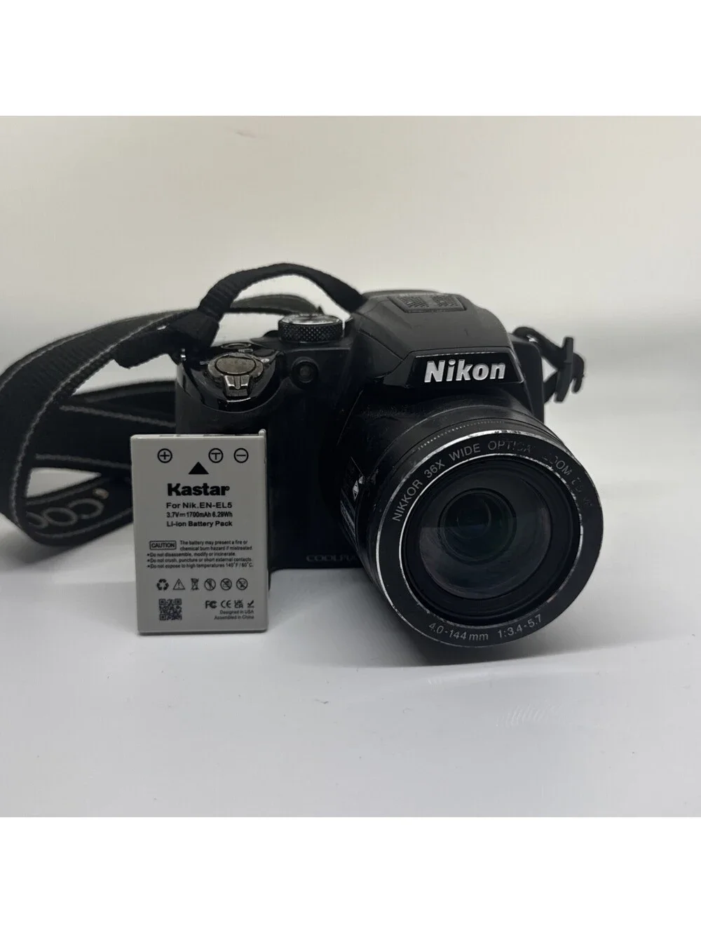 Nikon COOLPIX P500 12.1MP Digital Camera 36x Wide Zoom Full HD Tested and Works